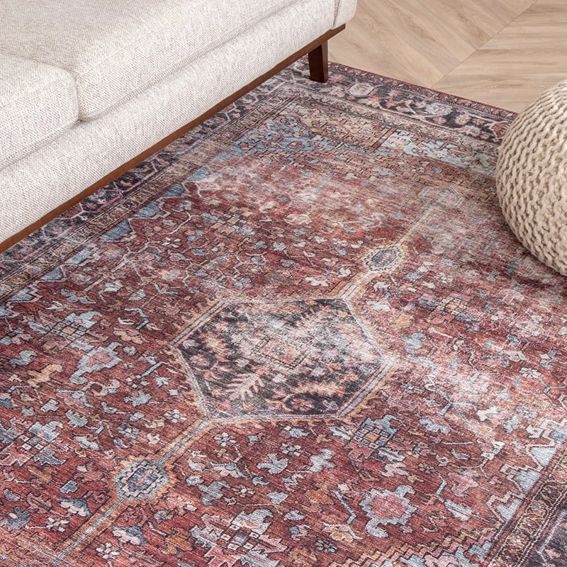 Teppich Vintage - Lugan Bordeaux Rot
