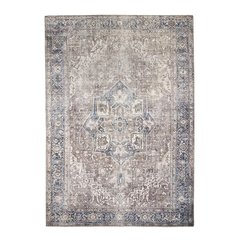 Teppich Vintage - Lugan Taupe Blau