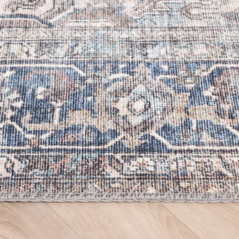 Teppich Vintage - Lugan Taupe Blau