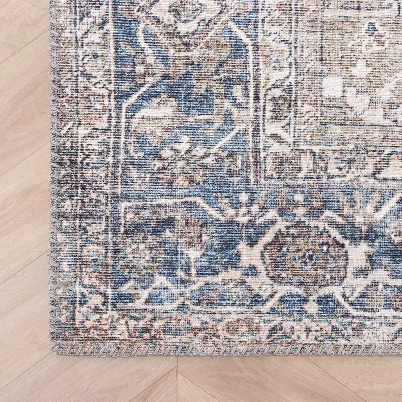 Teppich Vintage - Lugan Taupe Blau