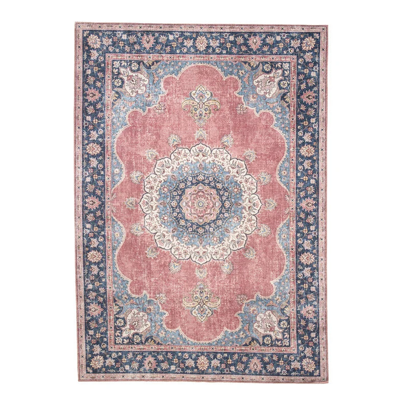 Teppich Vintage - Lily Medaillon Rot Rosa