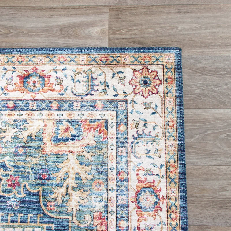 Teppich Vintage - Azara Hellblau