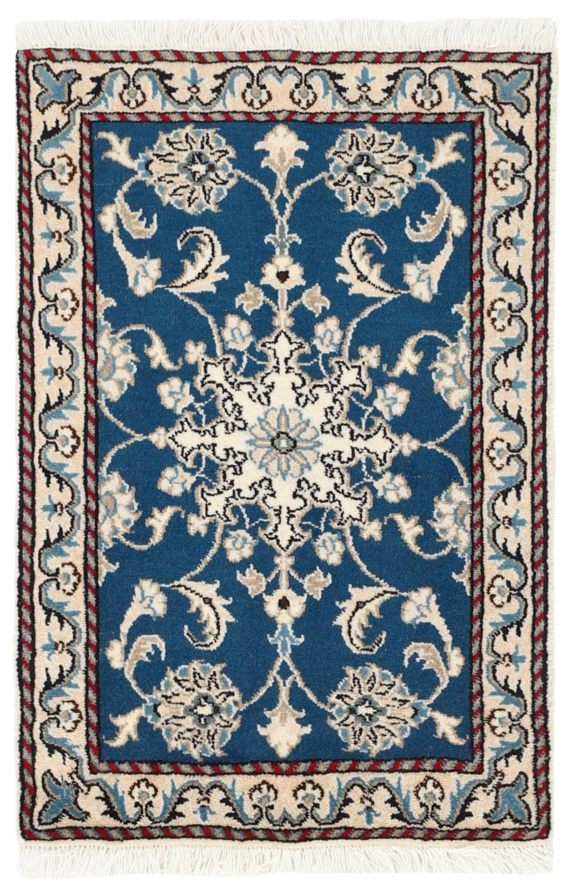 MY-RUG Teppich "Nain Kashmar" Medaillon-Design, Handgeknüpft