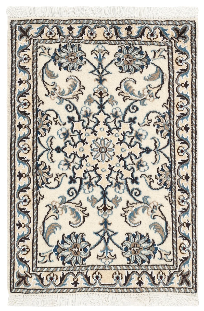MY-RUG Teppich "Nain Kashmar" Medaillon-Design, Handgeknüpft