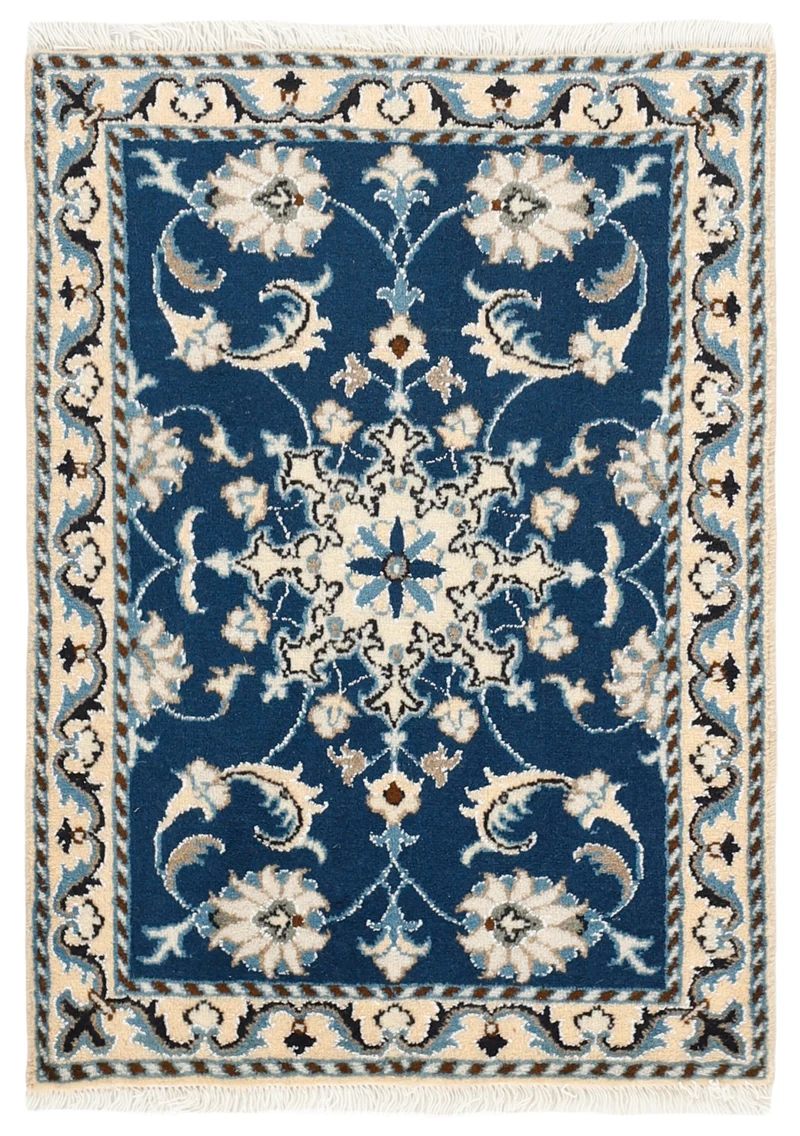 MY-RUG Teppich "Nain Kashmar" Medaillon-Design, Handgeknüpft