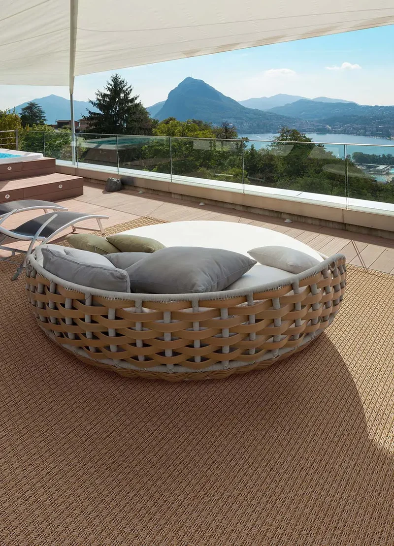 Alfombra a medida de exterior Natura 4508 Beige