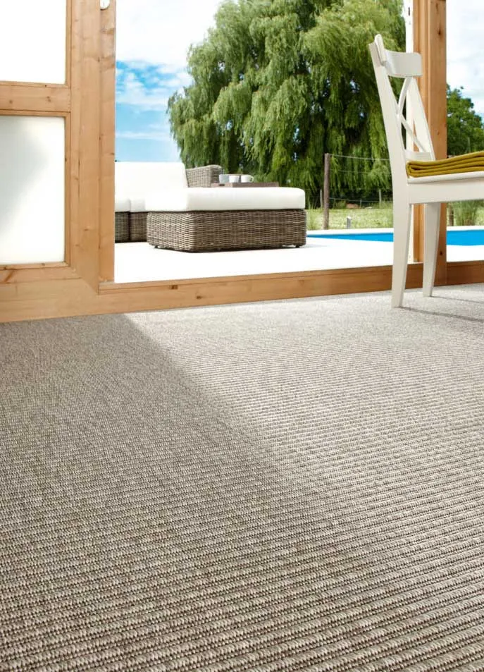 Alfombra a medida de exterior Natura 4501 Gris claro