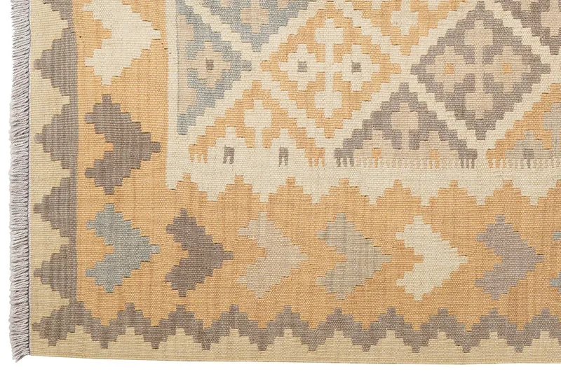 Kelim Gashgai · Handgewebt – Beige, 176x124 cm