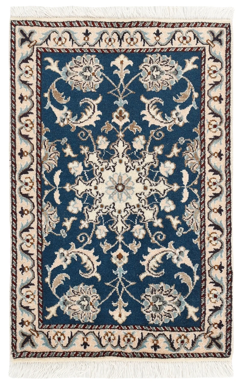 MY-RUG Teppich "Nain Kashmar" Medaillon-Design, Handgeknüpft