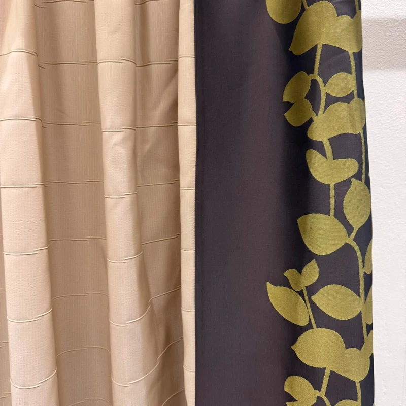 Gardine Beige Floral 160x260 Verdunkler Vorhang Gebraucht