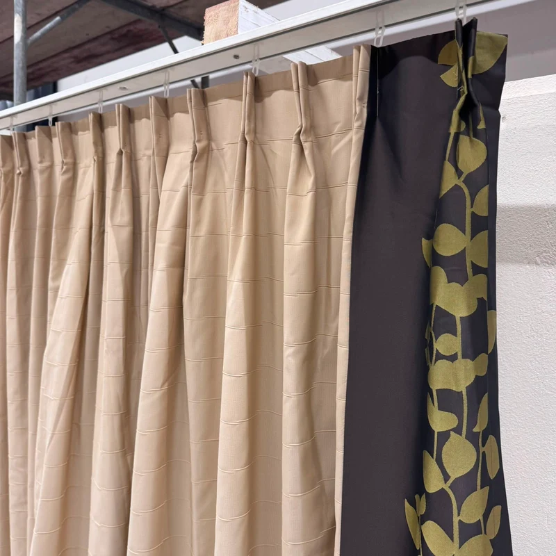 Gardine Beige Floral 160x260 Verdunkler Vorhang Gebraucht
