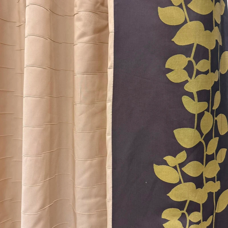 Gardine Beige Floral 160x260 Verdunkler Vorhang Gebraucht