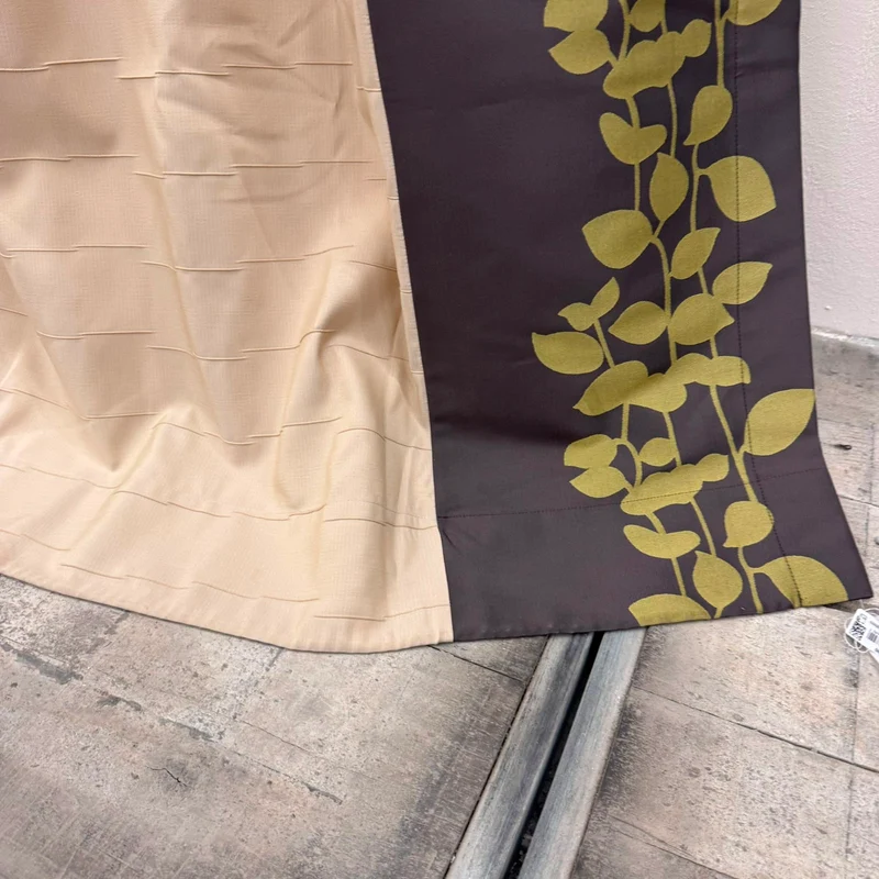 Gardine Beige Floral 160x260 Verdunkler Vorhang Gebraucht