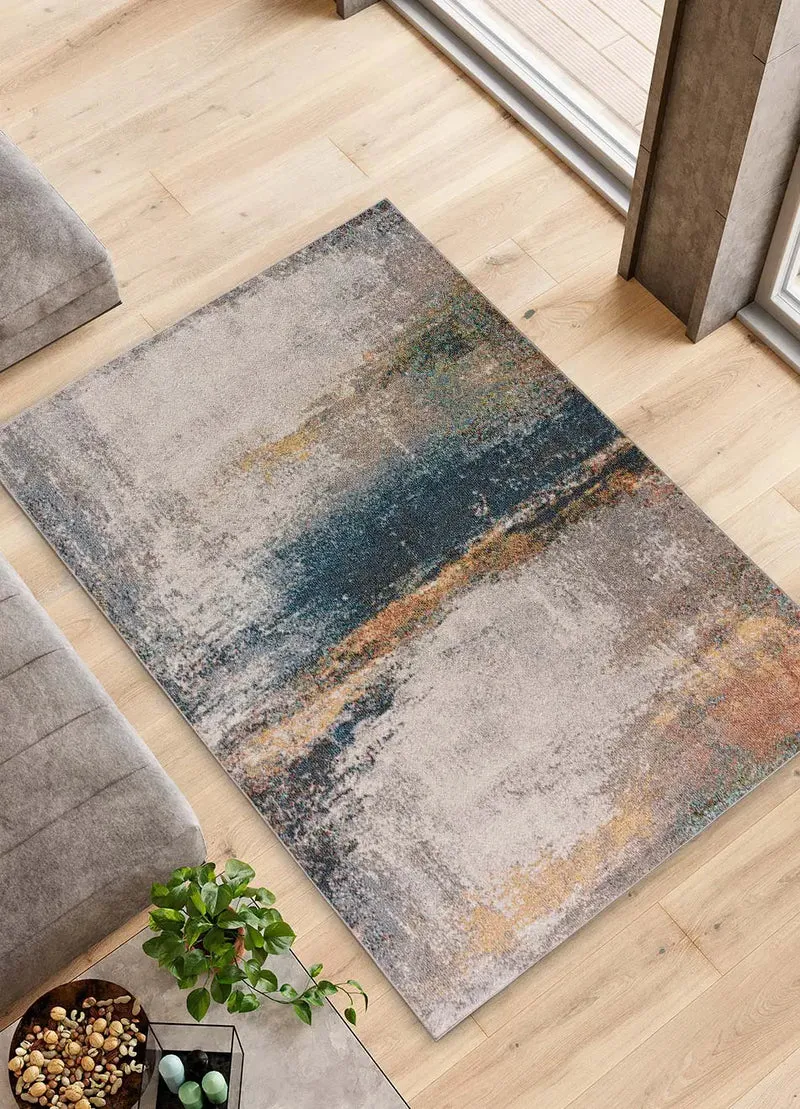 Alfombra abstracta en tonos azules y grises Parma 54561