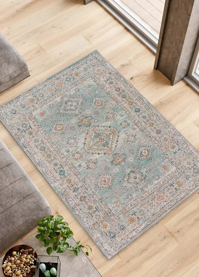 Alfombra vintage en tonos azules Parma 54570