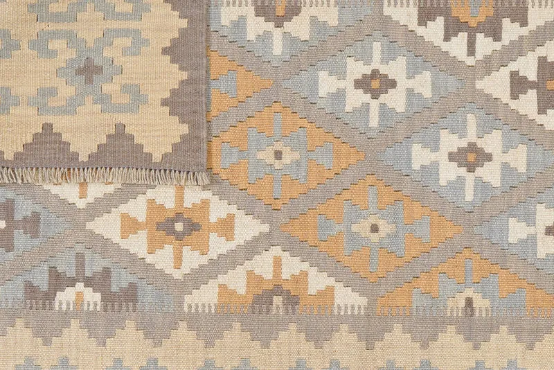 Kelim Gashgai · Handgewebt – Grau, 178x119 cm