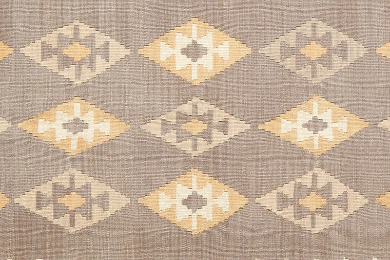 Kelim Gashgai · Handgewebt – Grau, 190x121 cm