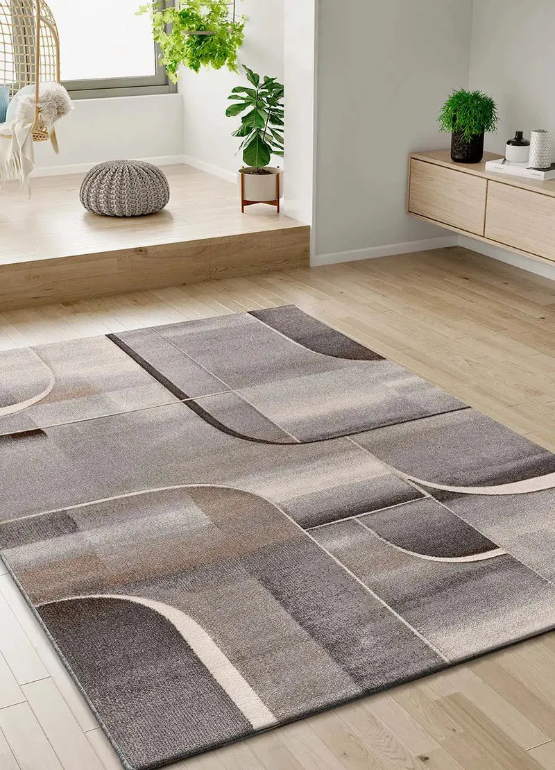 Alfombra abstracta en tonos grises Medel 40379