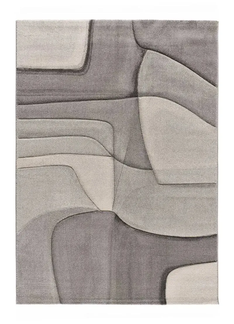 Alfombra abstracta en tonos grises Medel 40378