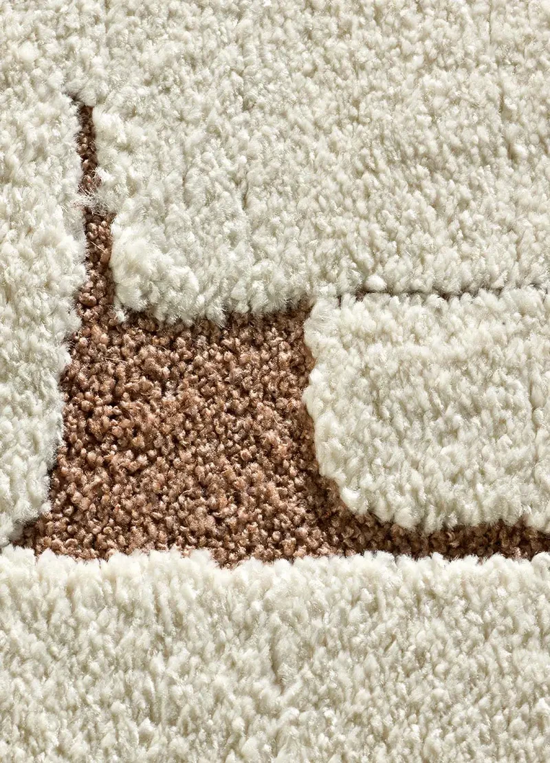 Alfombra de estilo escandinavo Candela 2309 Crema