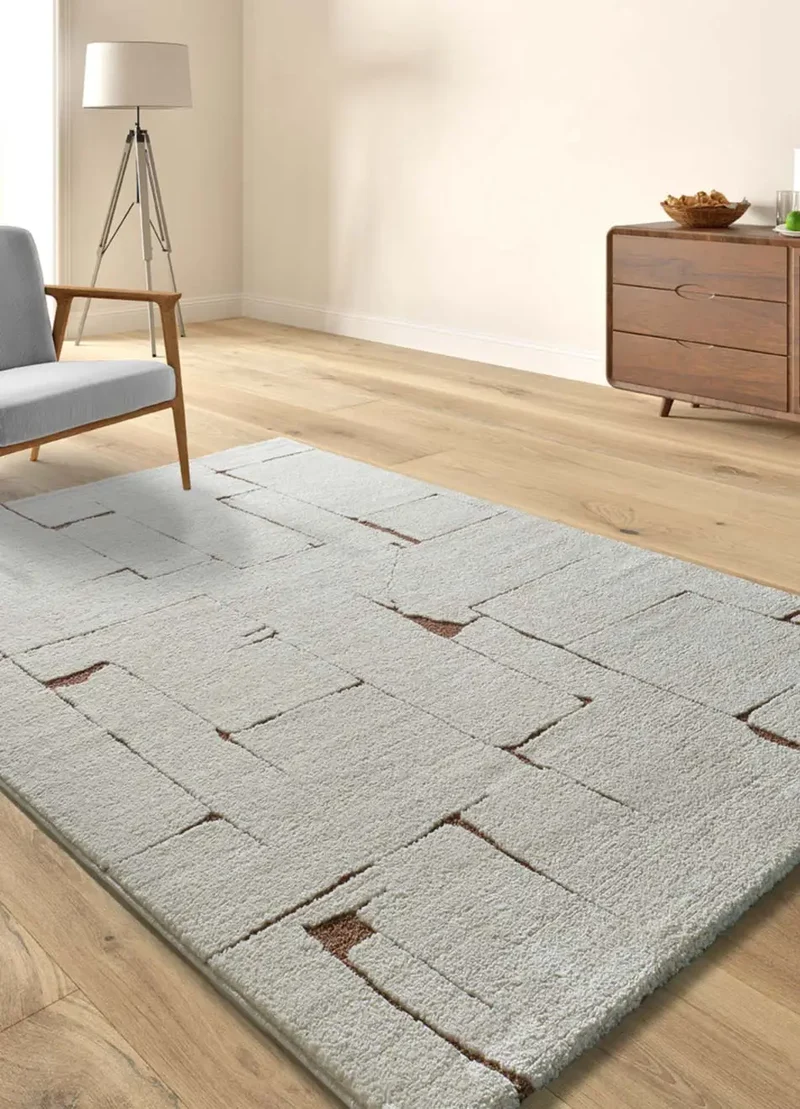 Alfombra de estilo escandinavo Candela 2309 Crema