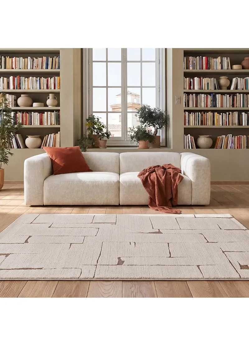 Alfombra de estilo escandinavo Candela 2309 Crema