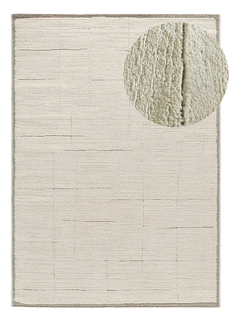 Alfombra de estilo escandinavo Candela 2308 Crema
