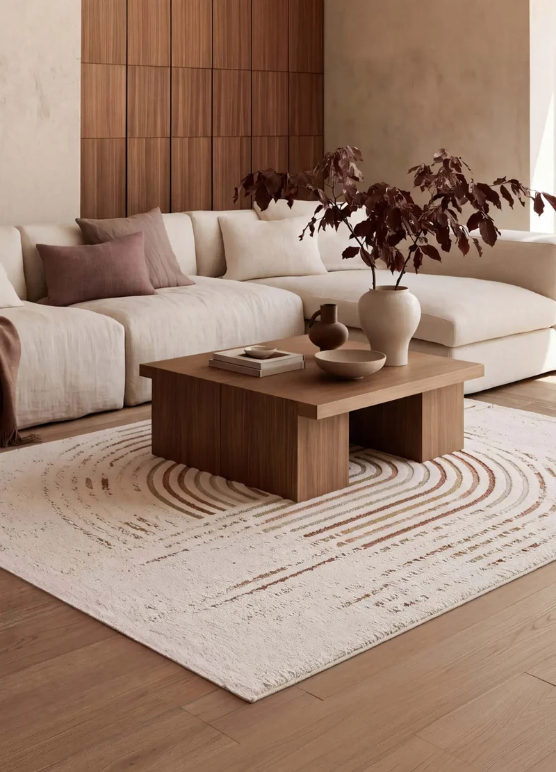 Alfombra de estilo escandinavo Candela 2299 Crema