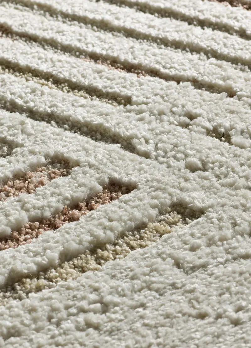 Alfombra de estilo escandinavo Candela 2299 Crema