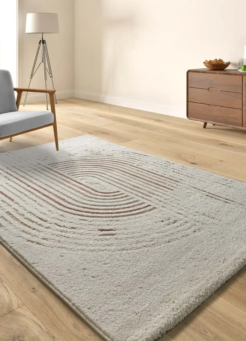 Alfombra de estilo escandinavo Candela 2299 Crema