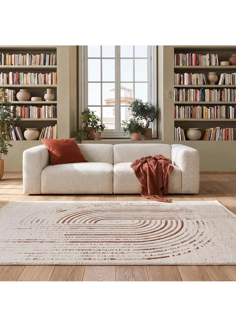 Alfombra de estilo escandinavo Candela 2299 Crema