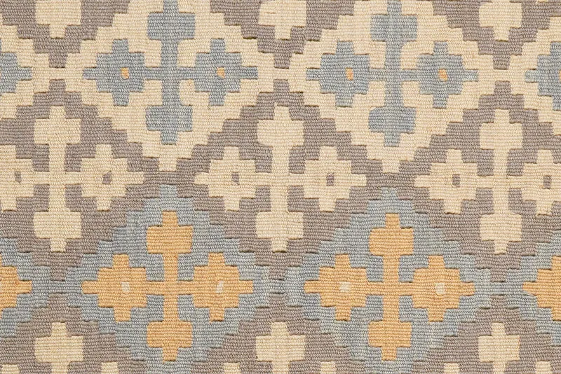 Kelim Gashgai · Handgewebt – Grau, 179x128 cm