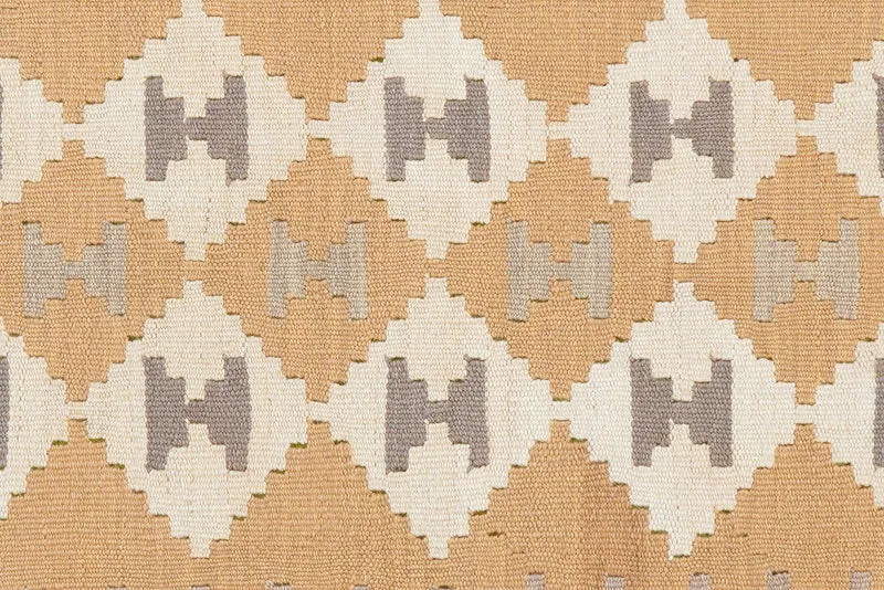 Kelim Gashgai · Handgewebt – Gelb, 170x118 cm