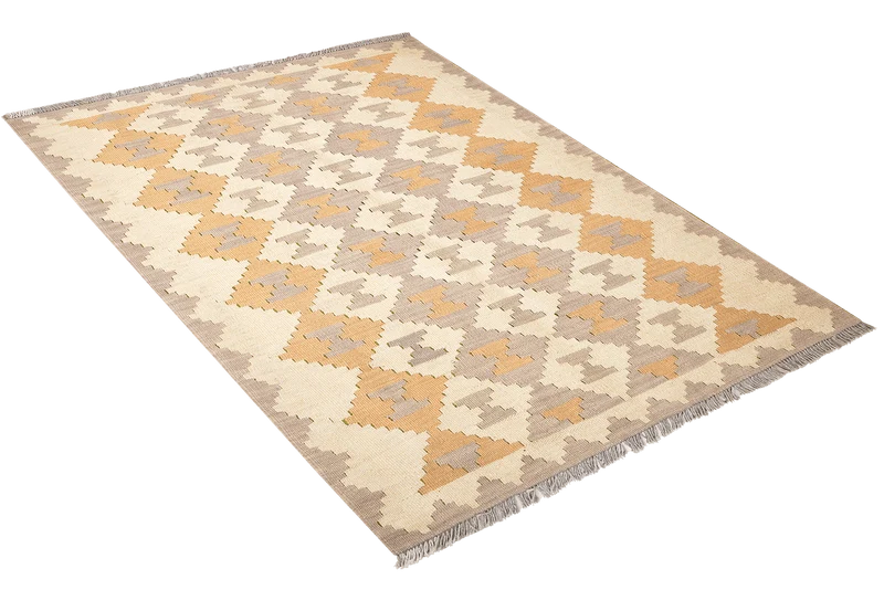 Kelim Gashgai · Handgewebt – Beige, 165x120 cm