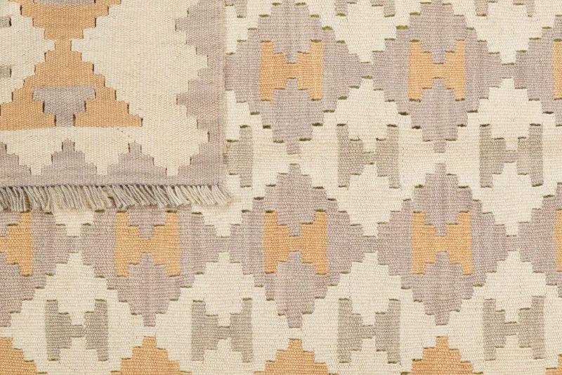 Kelim Gashgai · Handgewebt – Beige, 165x120 cm
