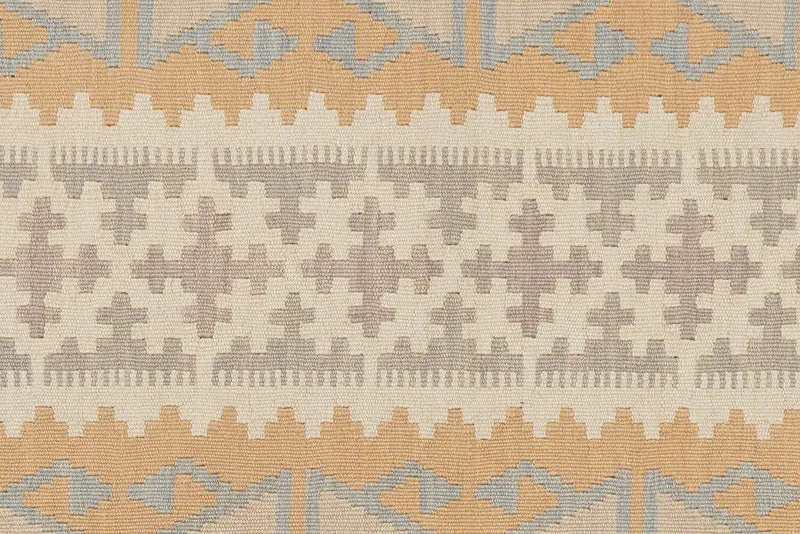 Kelim Gashgai · Handgewebt – Beige, 287x79 cm