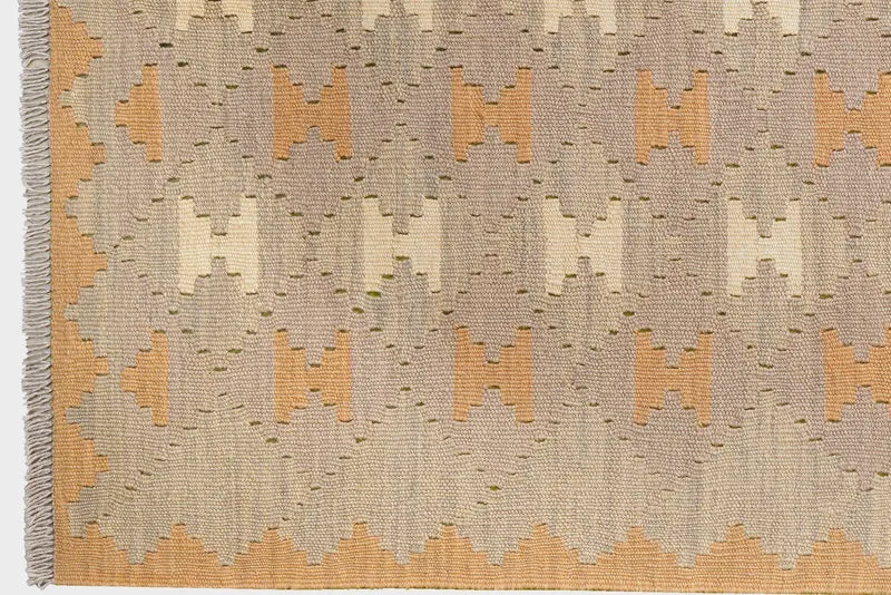 Kelim Gashgai · Handgewebt – Grau, 172x121 cm