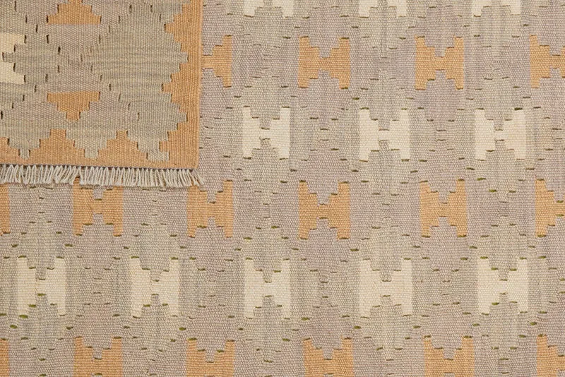 Kelim Gashgai · Handgewebt – Grau, 172x121 cm