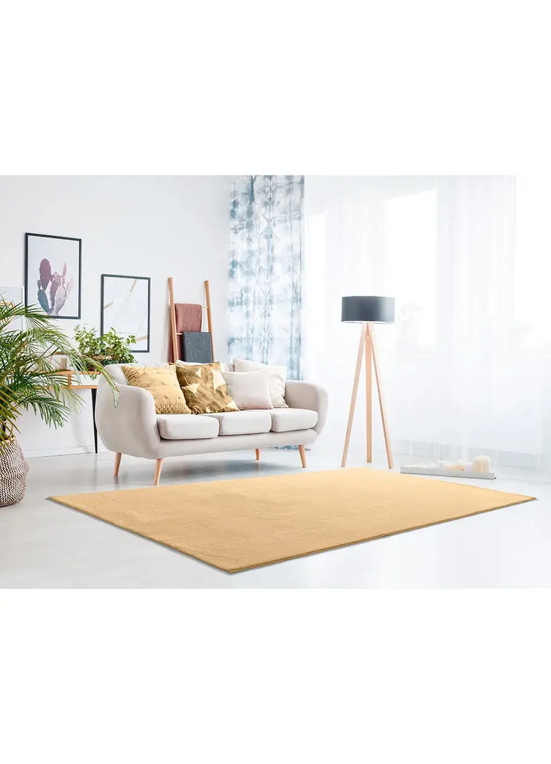 Alfombra lavable Loft Liso Mostaza
