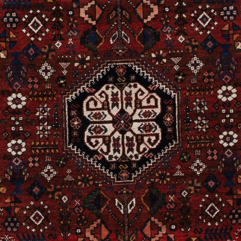 Abadeh Teppich 160x220cm - Perserteppich - dunkelbraun