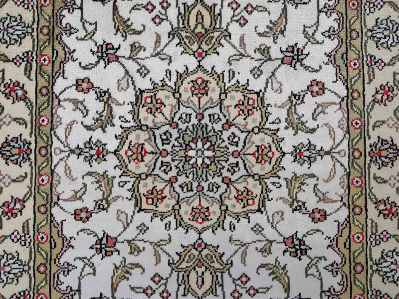 China Seide Teppich 61x91cm - Orientteppich - beige