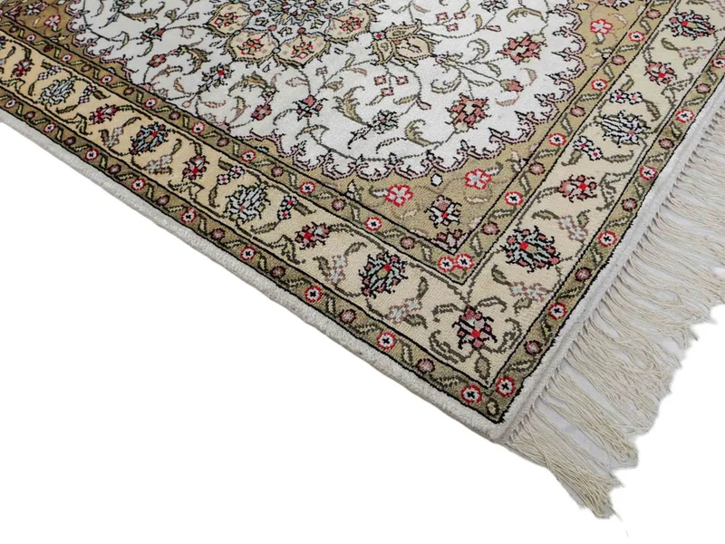 China Seide Teppich 61x91cm - Orientteppich - beige