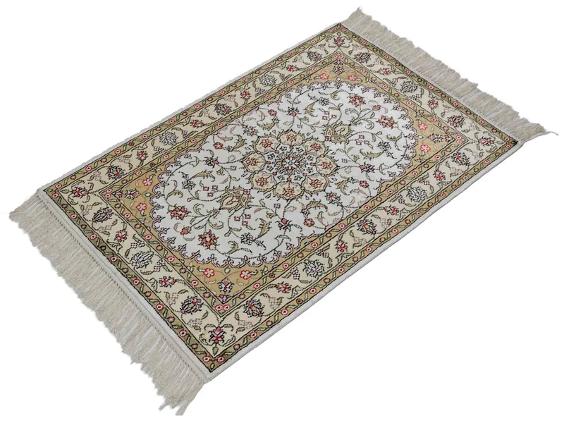 China Seide Teppich 61x91cm - Orientteppich - beige