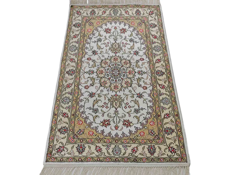 China Seide Teppich 61x91cm - Orientteppich - beige