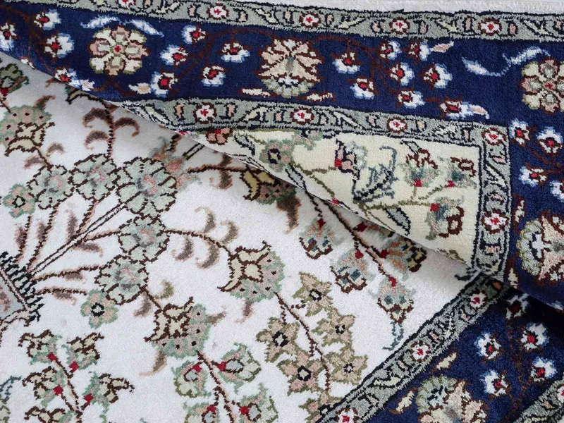China Seide Teppich 62x90cm - Orientteppich - creme