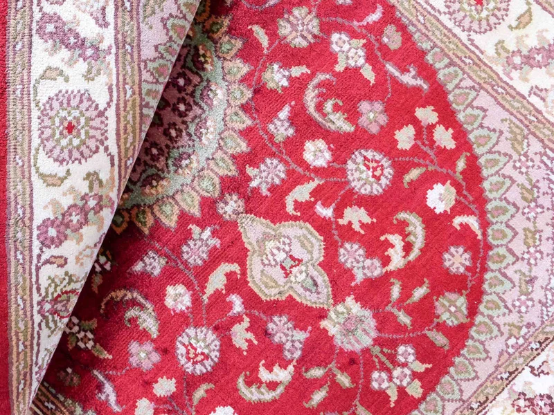 China Seide Teppich 59x90cm - Orientteppich - rot