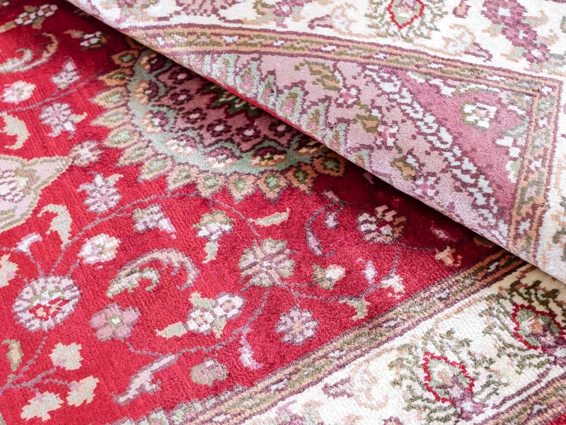 China Seide Teppich 59x90cm - Orientteppich - rot