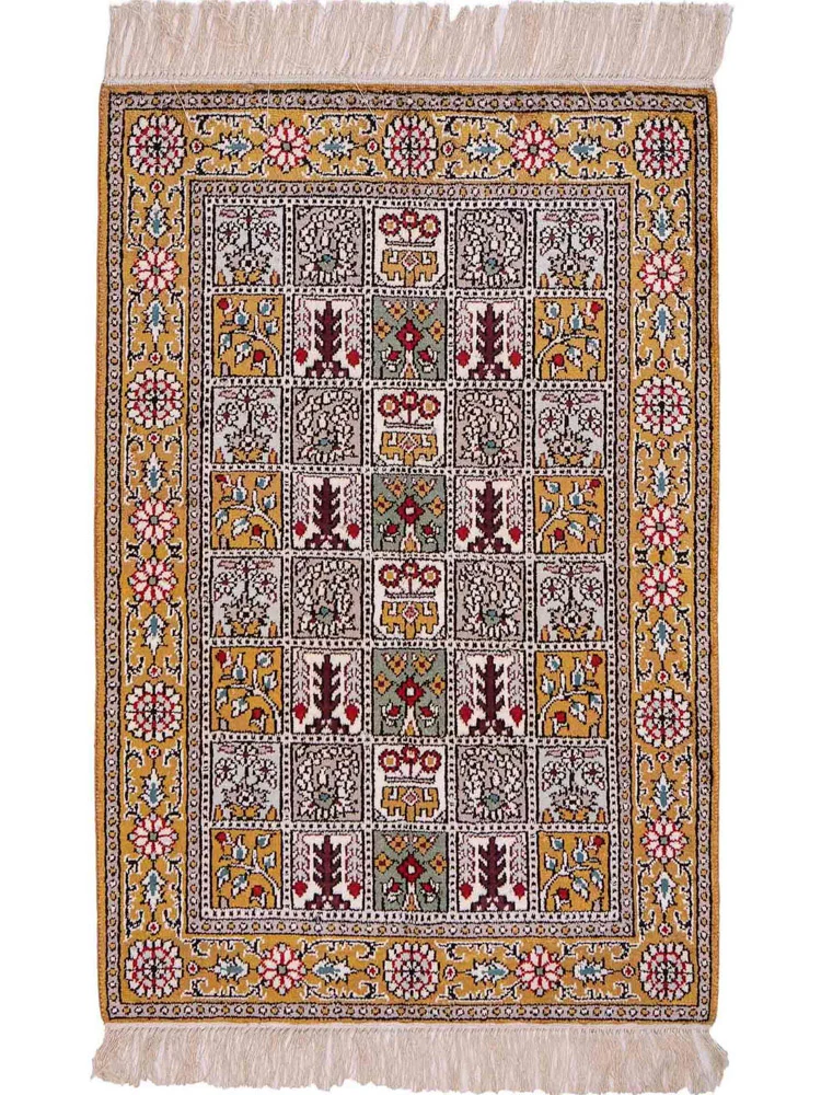 China Seide Teppich 63x92cm - Orientteppich - mehrfarbig