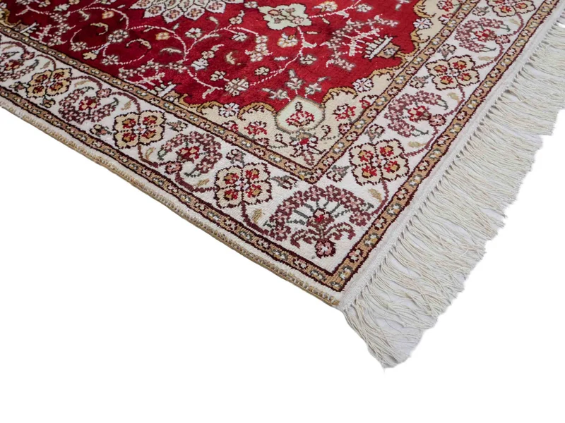 China Seide Teppich 61x89cm - Orientteppich - rot
