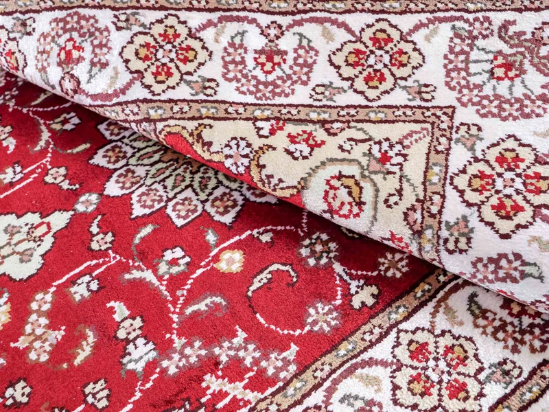 China Seide Teppich 61x89cm - Orientteppich - rot